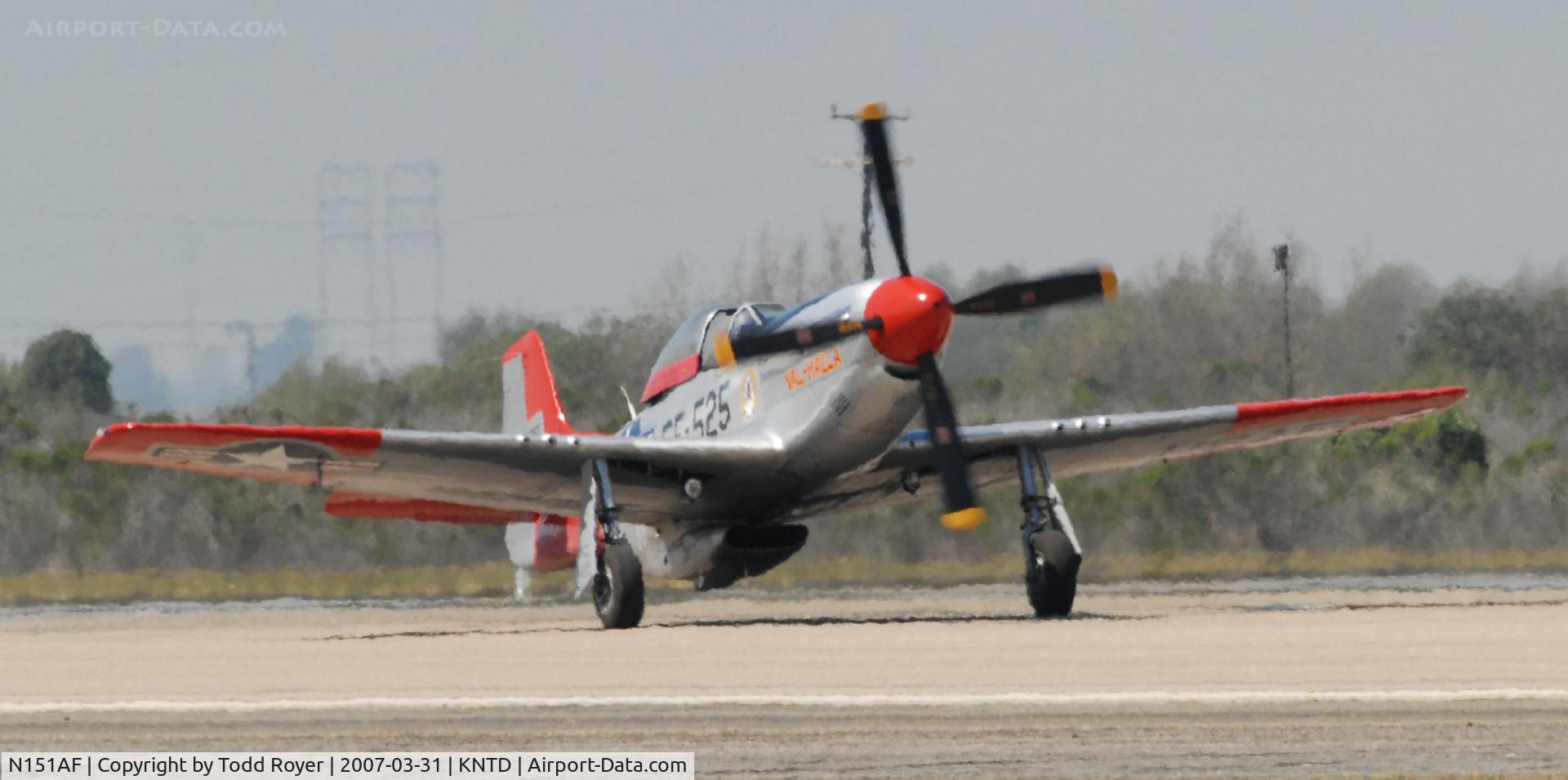 N151AF, 1945 North American P-51D Mustang C/N 45-11525, Point Mugu Airshow 2007
