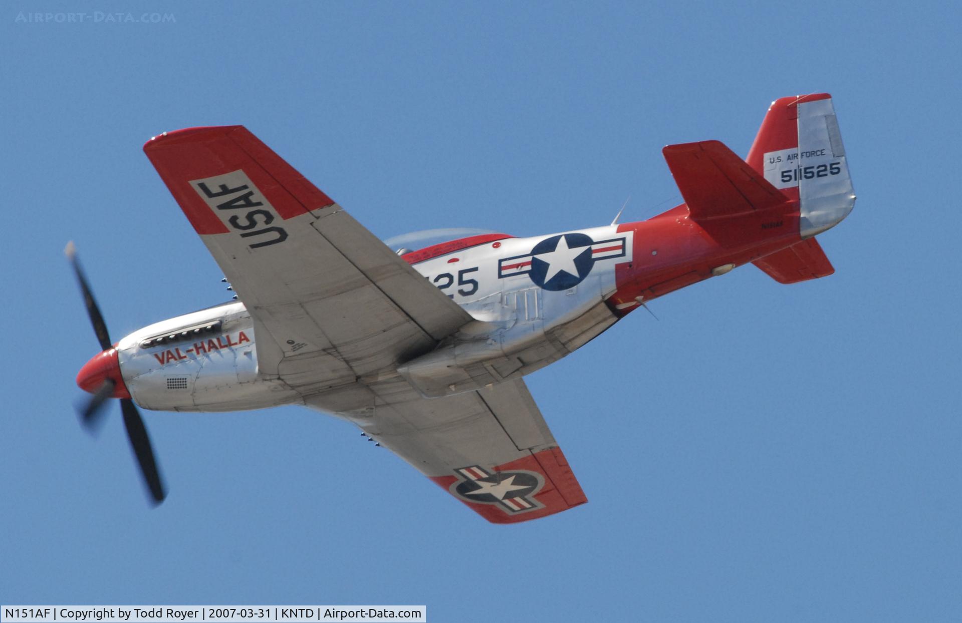 N151AF, 1945 North American P-51D Mustang C/N 45-11525, Point Mugu Airshow 2007