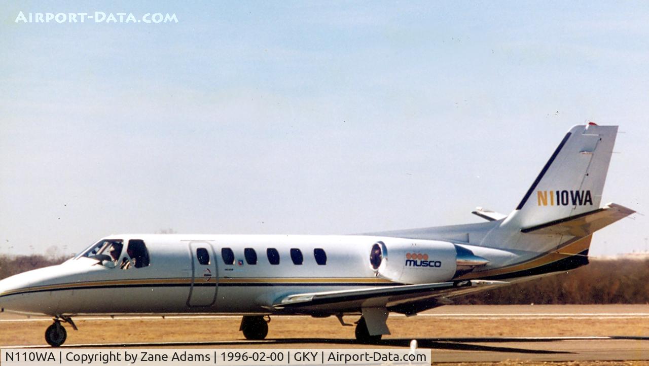N110WA, 1982 Cessna 550 Citation II C/N 550-0408, At Arlington Municipal
