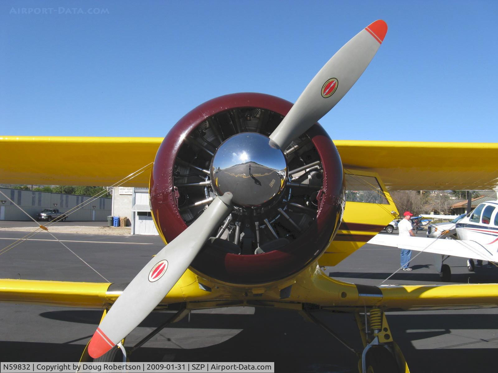 N59832, 1943 Beech D17S Staggerwing C/N 4837, 1943 Beech D17S STAGGERWING, P&W R-985 Wasp Jr. 450 Hp, prop and cowl