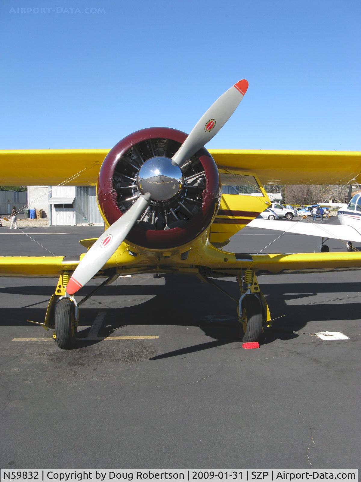 N59832, 1943 Beech D17S Staggerwing C/N 4837, 1943 Beech D17S STAGGERWING, P&W R-985 Wasp Jr. 450 Hp, prop, cowl and all-retractible gear