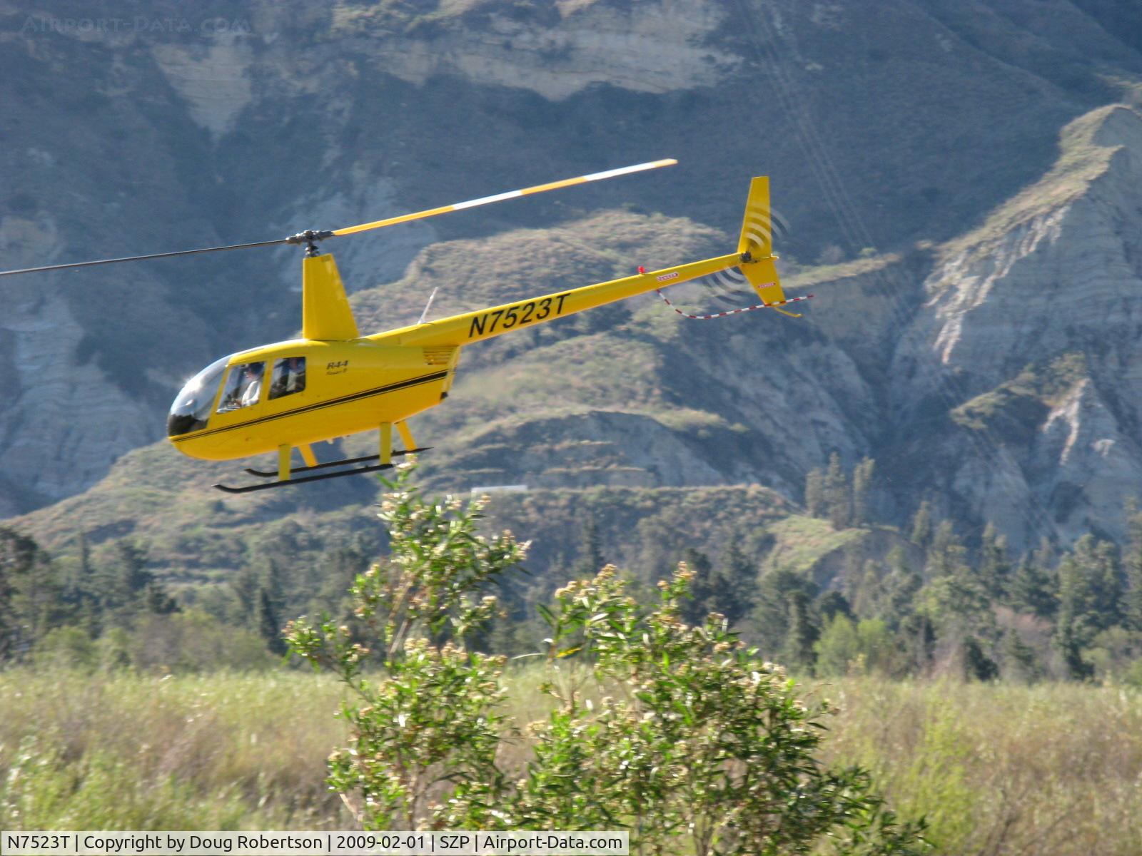 N7523T, 2004 Robinson R44 Raven II C/N 10311, 2004 Robinson R44 RAVEN II, Lycoming IO-540 245 Hp for 5 minutes, 205 Hp continuous, departure