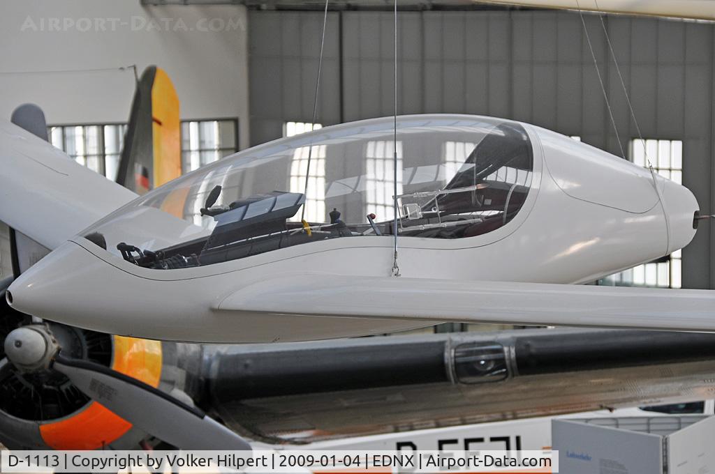 D-1113, 1988 Akaflieg Braunschweig SB-13 Arcus C/N 1, at Museum Oberschleissheim, Germany