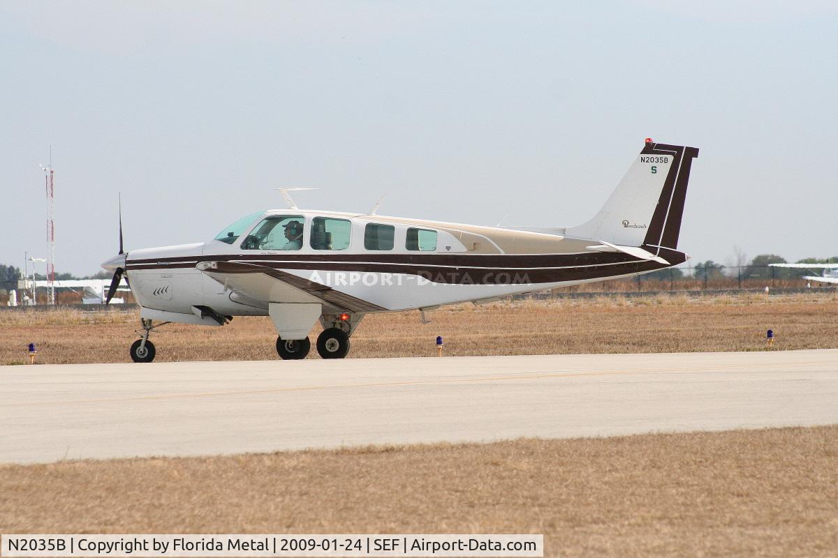 N2035B, 1978 Beech A36 Bonanza 36 C/N E-1359, Beech A36 built 1978