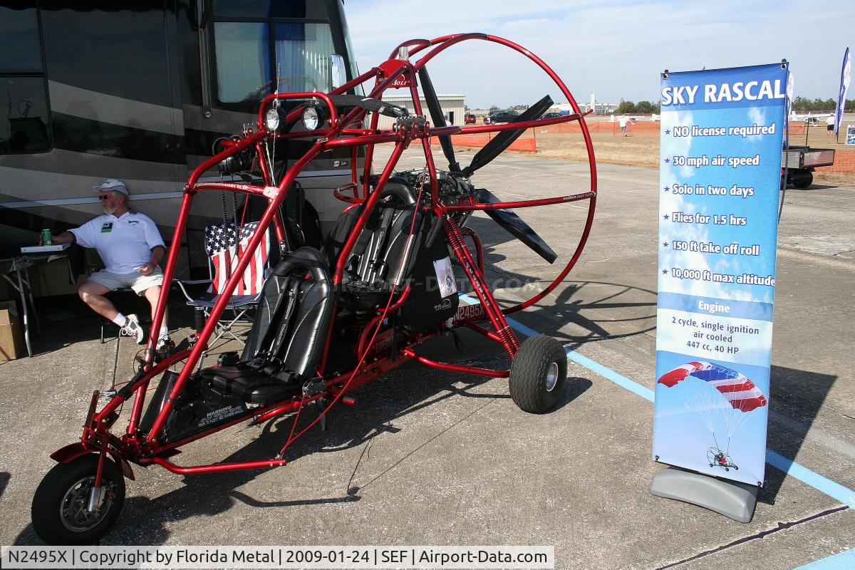 N2495X, 2007 Powrachute Corp AIRWOLF C/N A083ULS, Powrachute Airwolf trike
