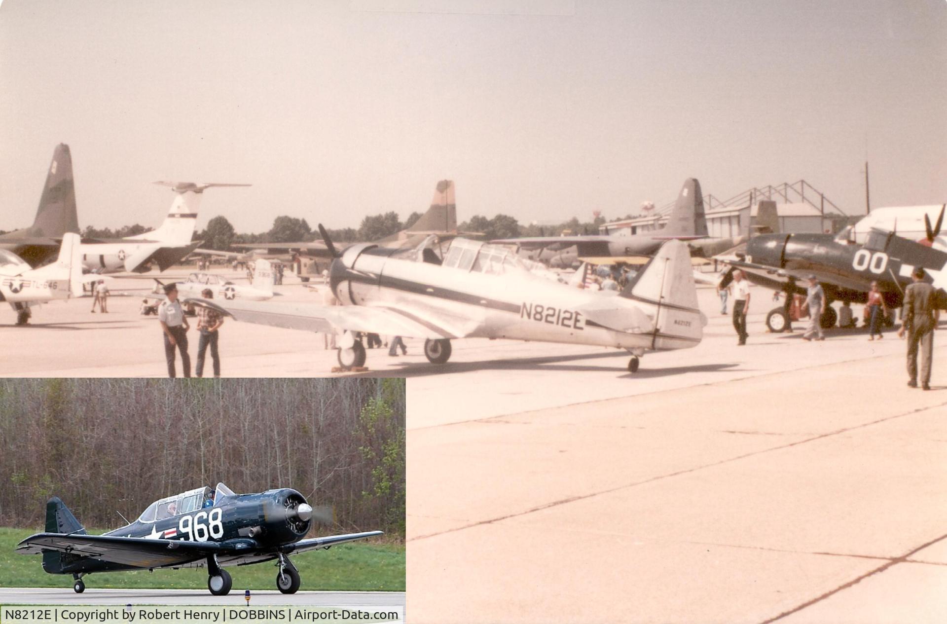 N8212E, 1958 North American SNJ-5 Texan Texan C/N 43968, Before and after