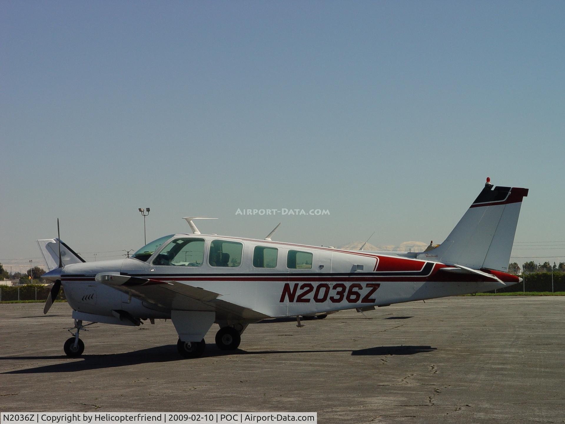 N2036Z, 1978 Beech A36 Bonanza 36 C/N E-1371, Parked by Howard Aviation