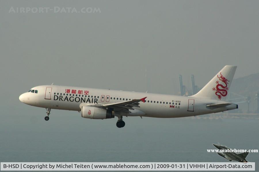 B-HSD, 1998 Airbus A320-232 C/N 0756, Dragonair