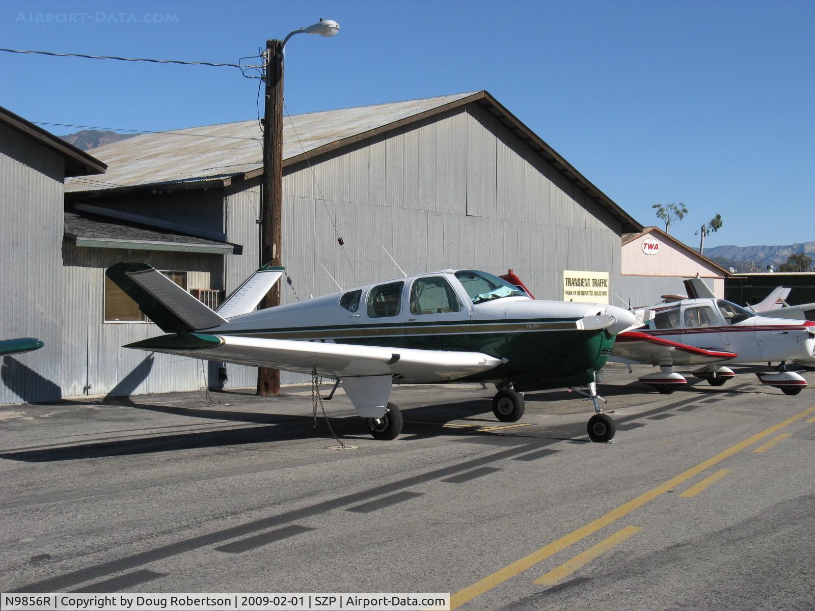 N9856R, 1960 Beech M35 Bonanza C/N D-6398, 1960 Beech M35 BONANZA, Continental IO-470-C 250 Hp