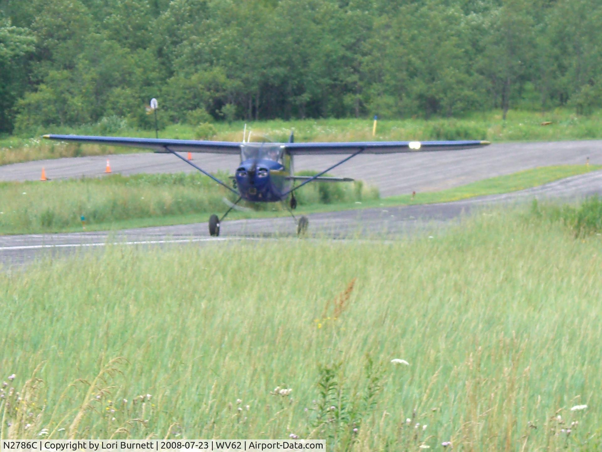 N2786C, 1954 Cessna 170B C/N 26330, Takeoff Windwood Canaan WV