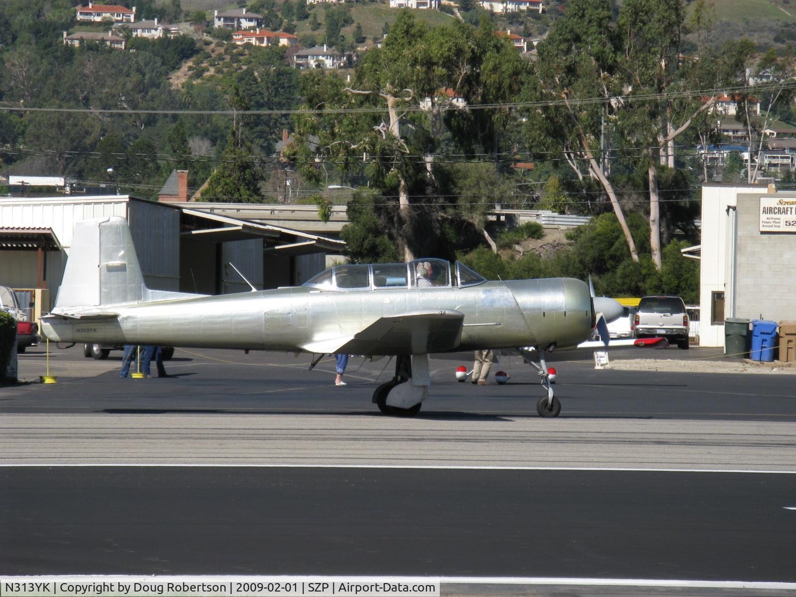 N313YK, 1964 Nanchang CJ-6A C/N 1032013, 1964 Nanchang China CJ-6A, alodine finish, Vedeneev (Ivchenko) M-14P 9 cylinder radial 360 Hp upgrade, taxi to Rwy 22