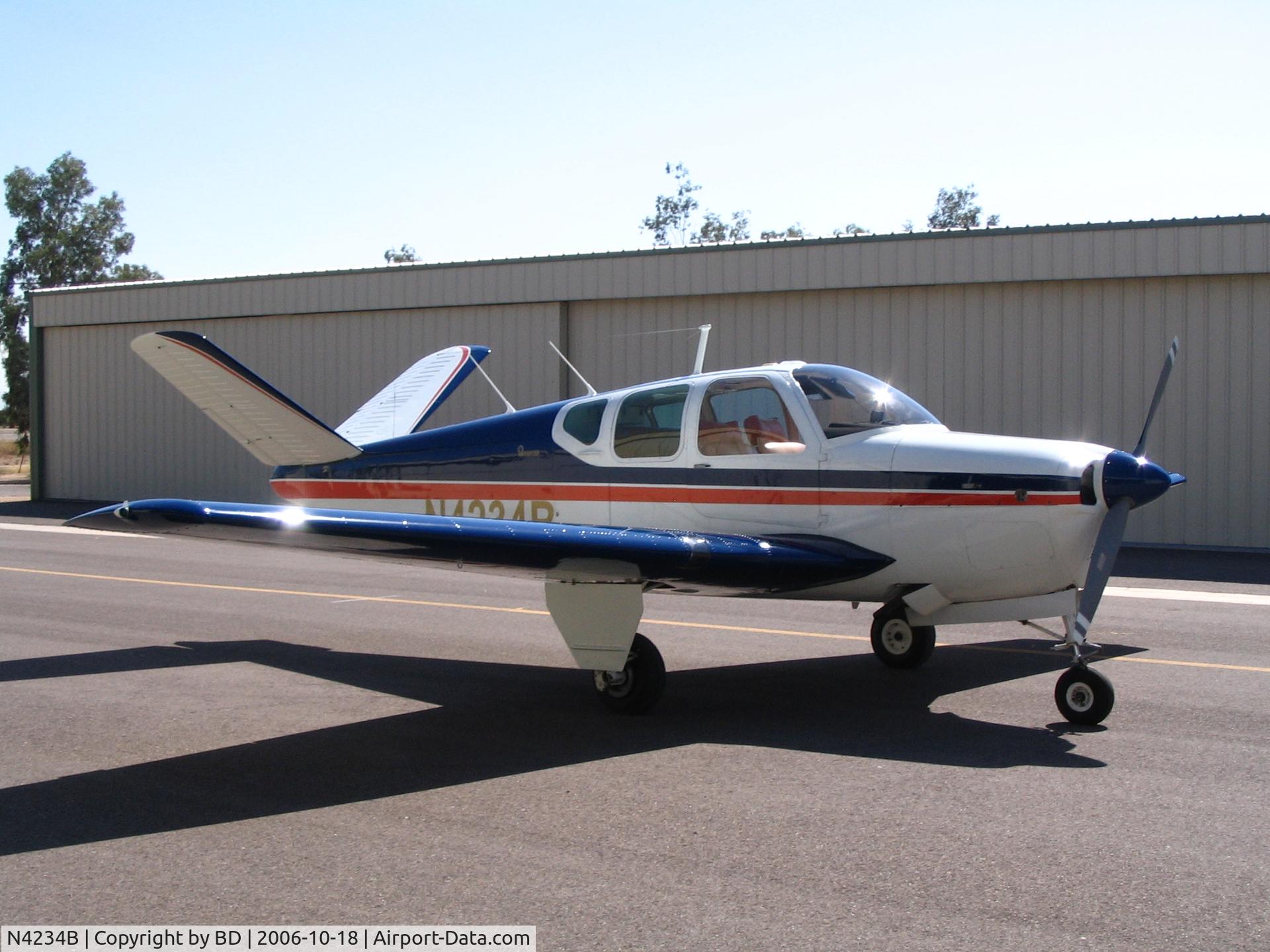 N4234B, 1955 Beech F35 Bonanza C/N D-4207, At CGZ