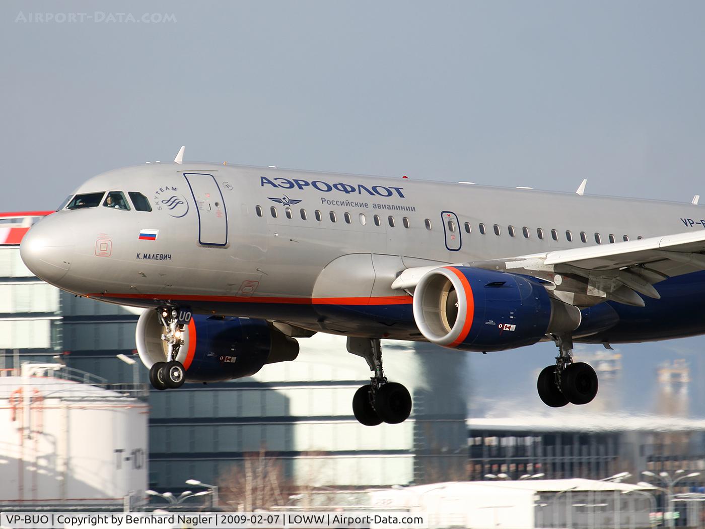 VP-BUO, 2007 Airbus A319-111 C/N 3336, Airbus A319; Aeroflot