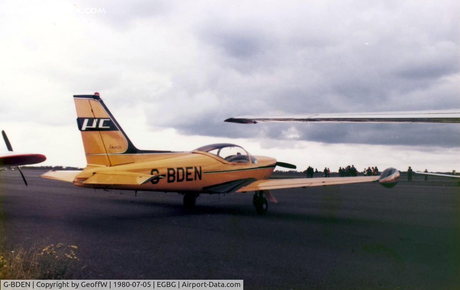 G-BDEN, 1974 SIAI-Marchetti F-260 C/N 2-61, PFA Rally 1980