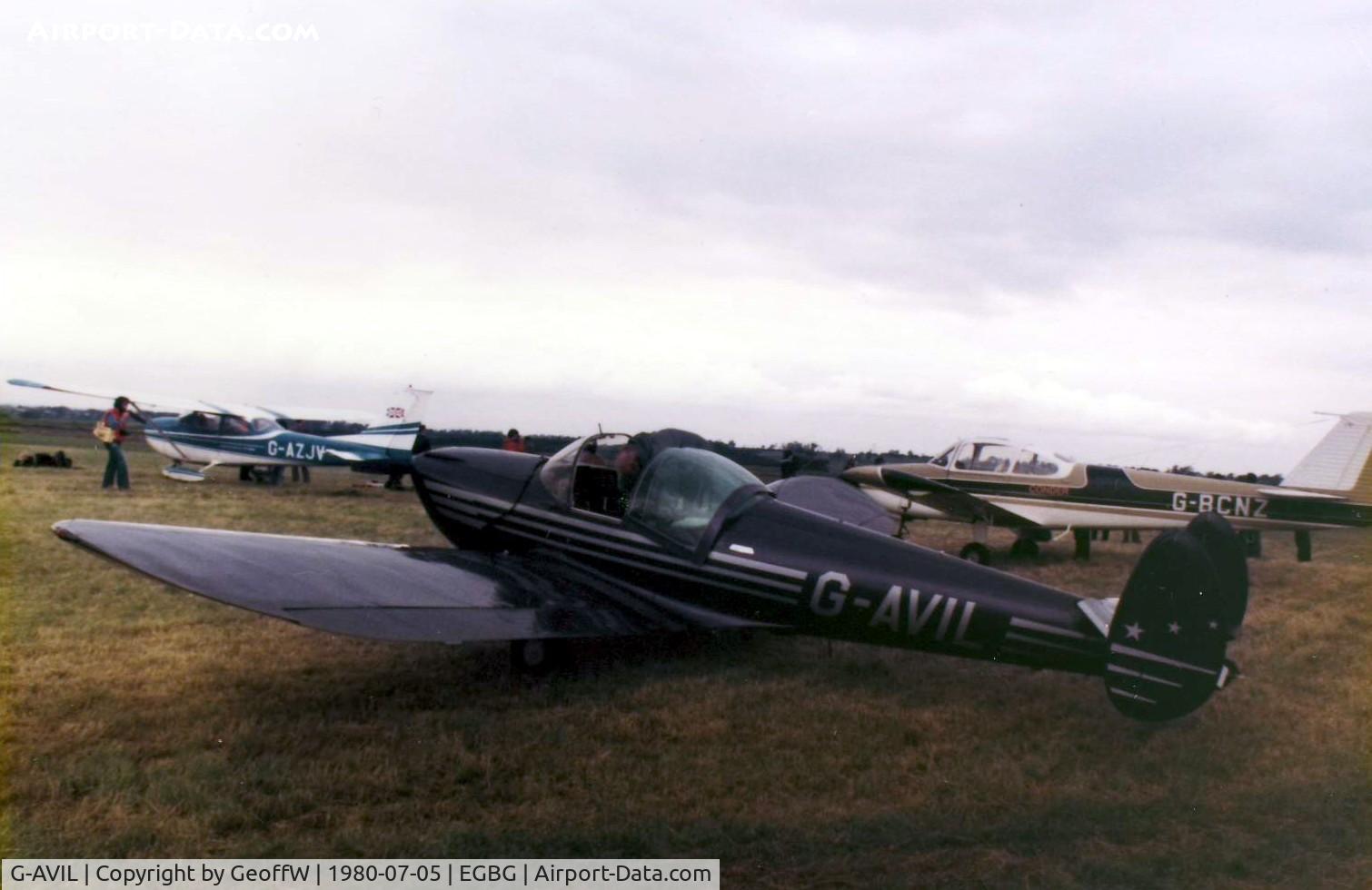 G-AVIL, 1965 Alon A-2 Aircoupe C/N A-5, PFA Rally 1980
