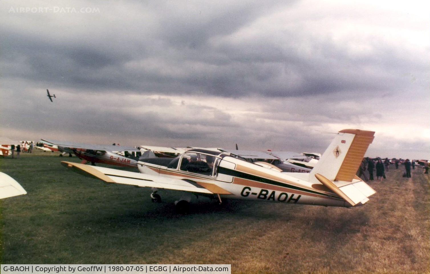 G-BAOH, 1973 Socata MS-880B Rallye Club C/N 2250, PFA Rally 1980