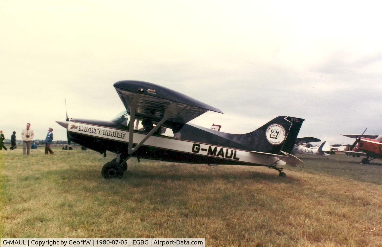 G-MAUL, 1980 Maule M-5-235C Lunar Rocket C/N 7316C, PFA Rally 1980