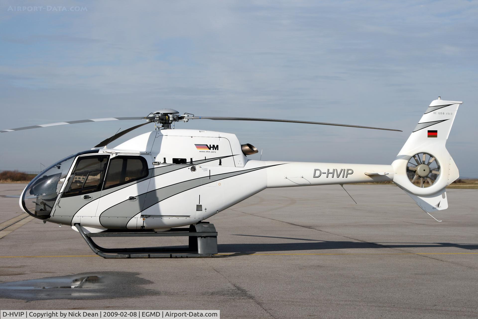 D-HVIP, 1999 Eurocopter EC-120B Colibri C/N 1024, EGMD