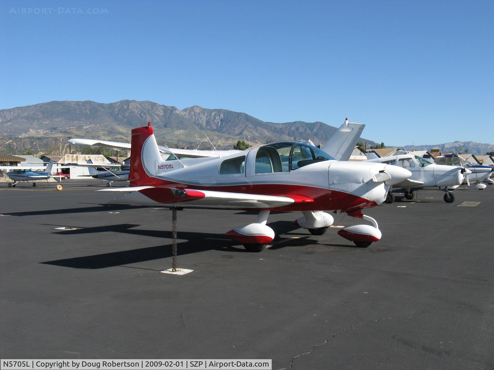 N5705L, 1969 American AA-1 Yankee C/N AA1-0105, 1969 American Aviation AA-1 YANKEE, Lycoming O-235 108 Hp