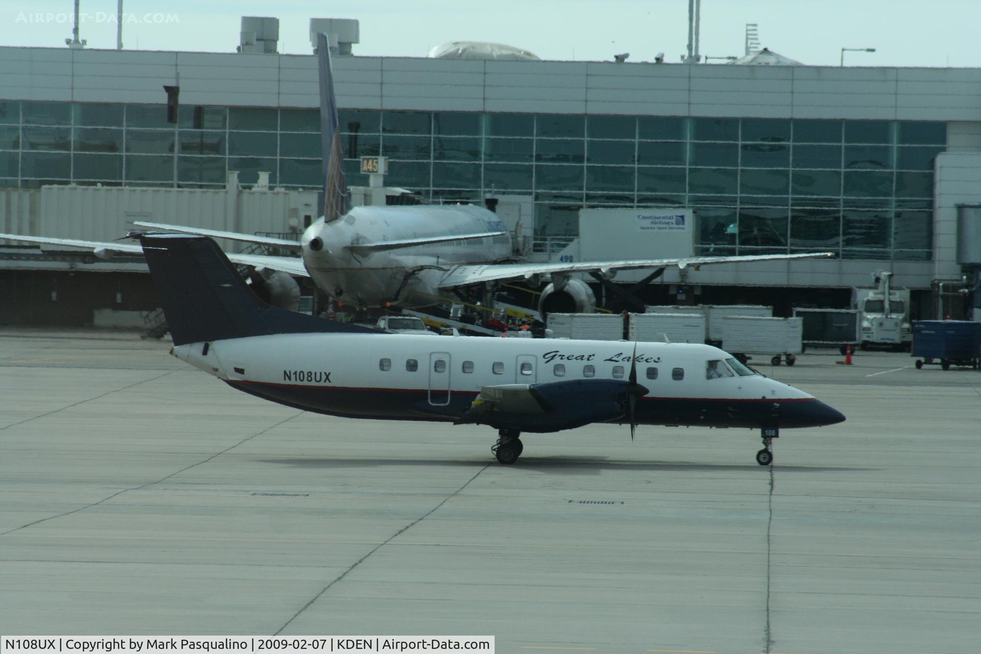 N108UX, 1988 Embraer EMB-120ER Brasilia C/N 120108, EMB-120ER