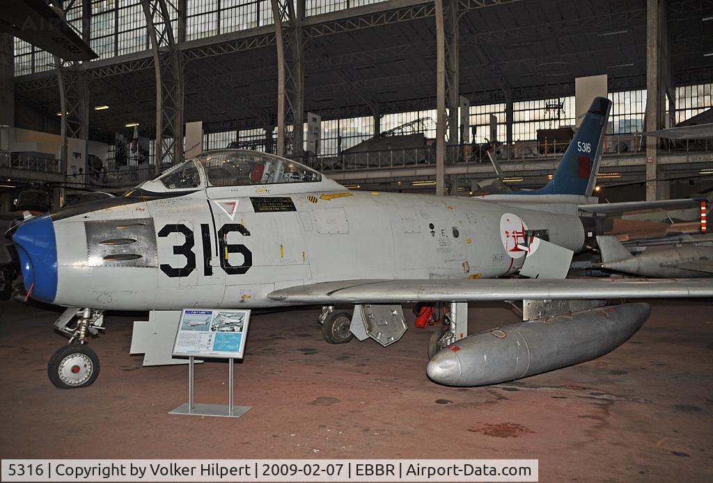 5316, 1952 North American F-86F Sabre C/N 191-938, Museum Brussels