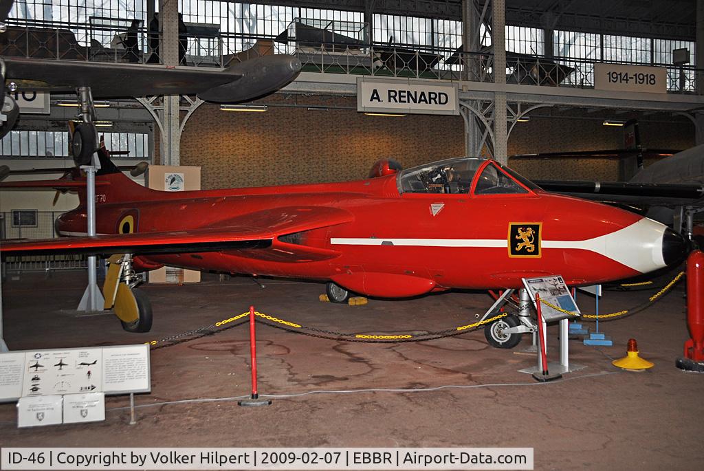 ID-46, Hawker Hunter F.4 C/N AF/HCF59, Museum Brussels