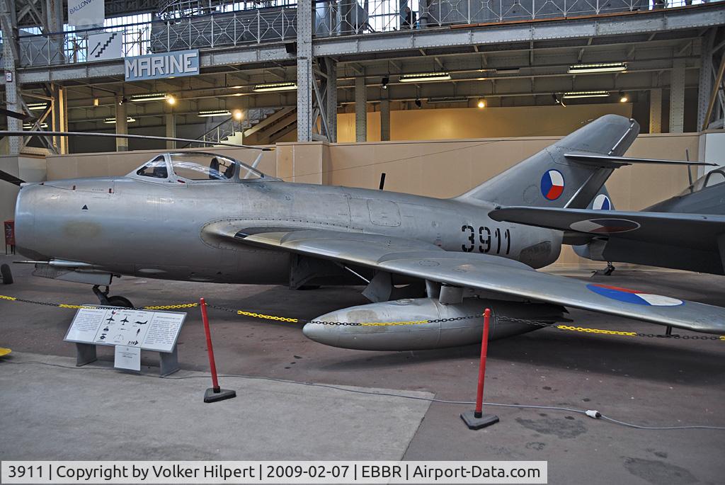 3911, Mikoyan-Gurevich MiG-29AS C/N 2960532039, museum Brussels