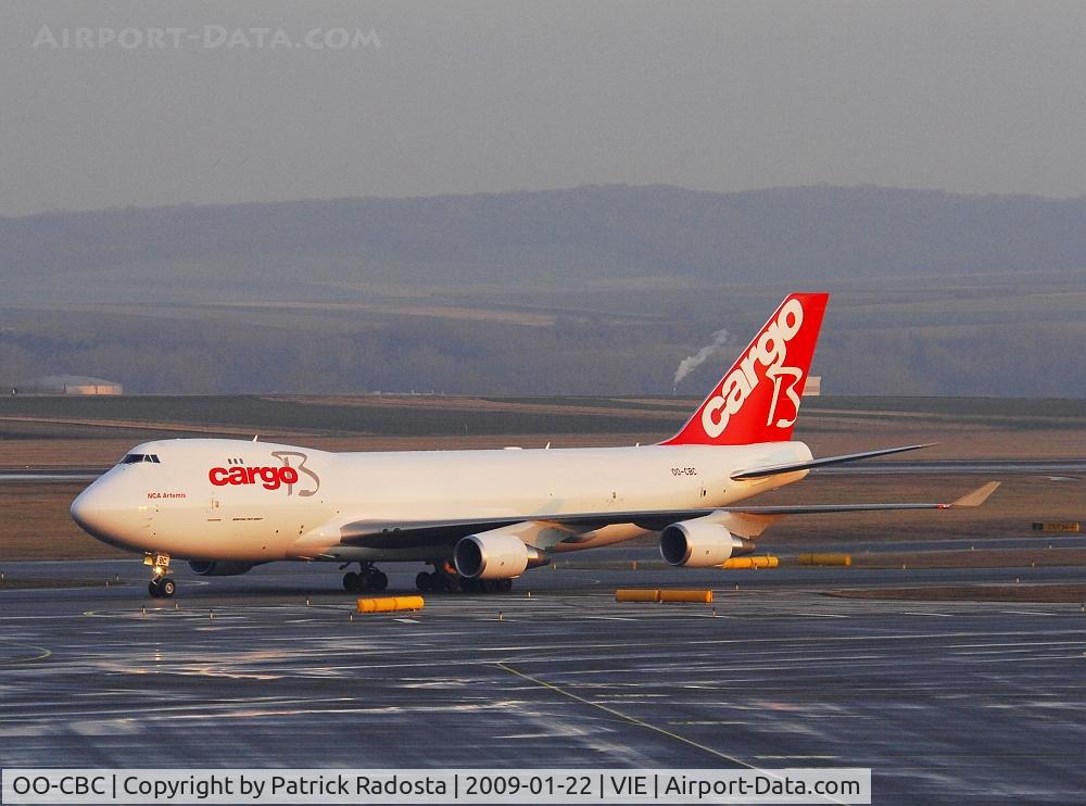 OO-CBC, 2008 Boeing 747-4KZF (SCD) C/N 36784, Cargo B Airlines newest 747 Freighter, del on 16th December 2008 visited Vienna on 22th January 2009