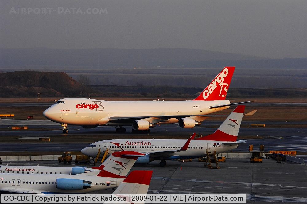 OO-CBC, 2008 Boeing 747-4KZF (SCD) C/N 36784, Cargo B Airlines newest 747 Freighter, del on 16th December 2008 visited Vienna on 22th January 2009