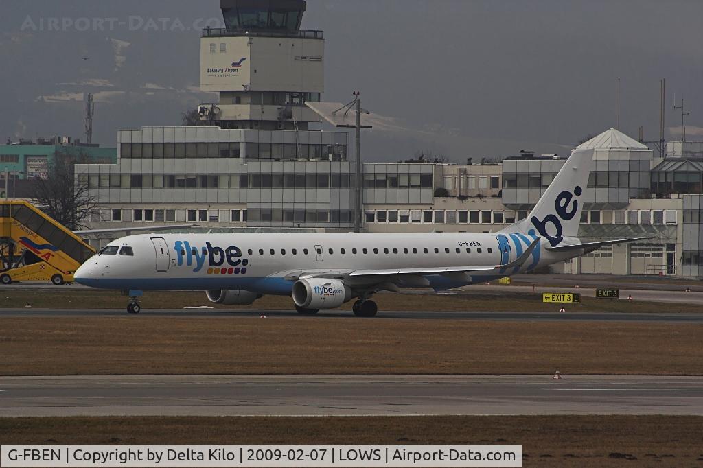 G-FBEN, 2008 Embraer 195LR (ERJ-190-200LR) C/N 19000213, FLYBE.