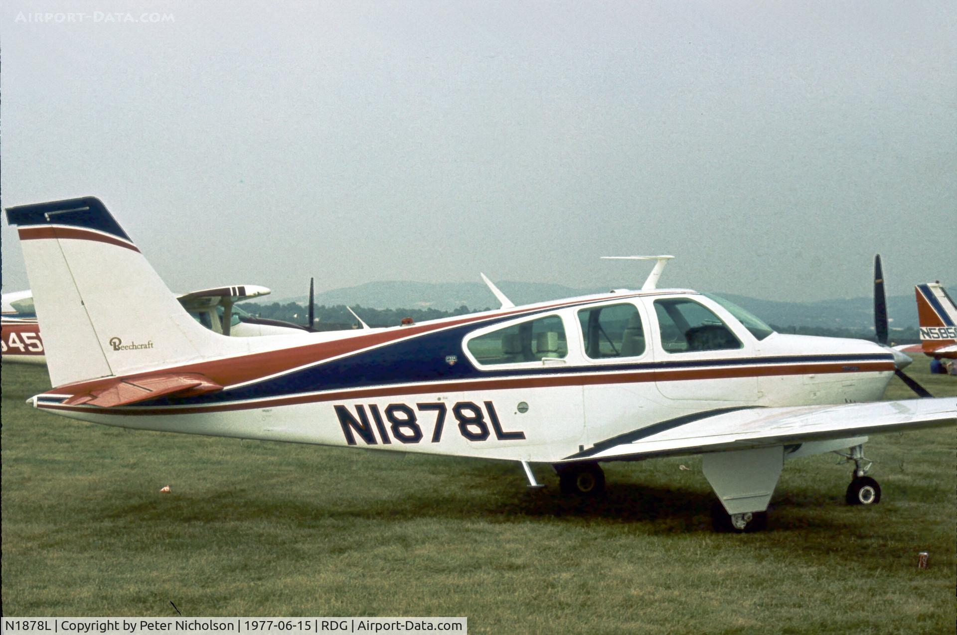 N1878L, 1976 Beech F33A Bonanza C/N CE-651, This Bonanza was present at the 1977 Reading Airshow.