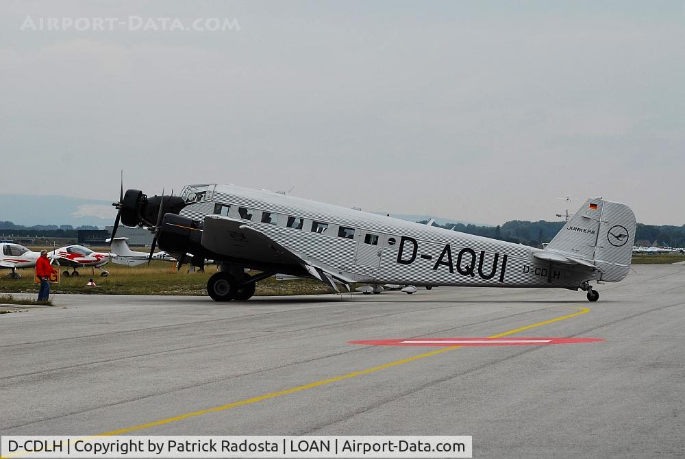 D-CDLH, 1936 Junkers Ju-52/3m C/N 130714, D-AQUI in Wiener Neustadt Ost