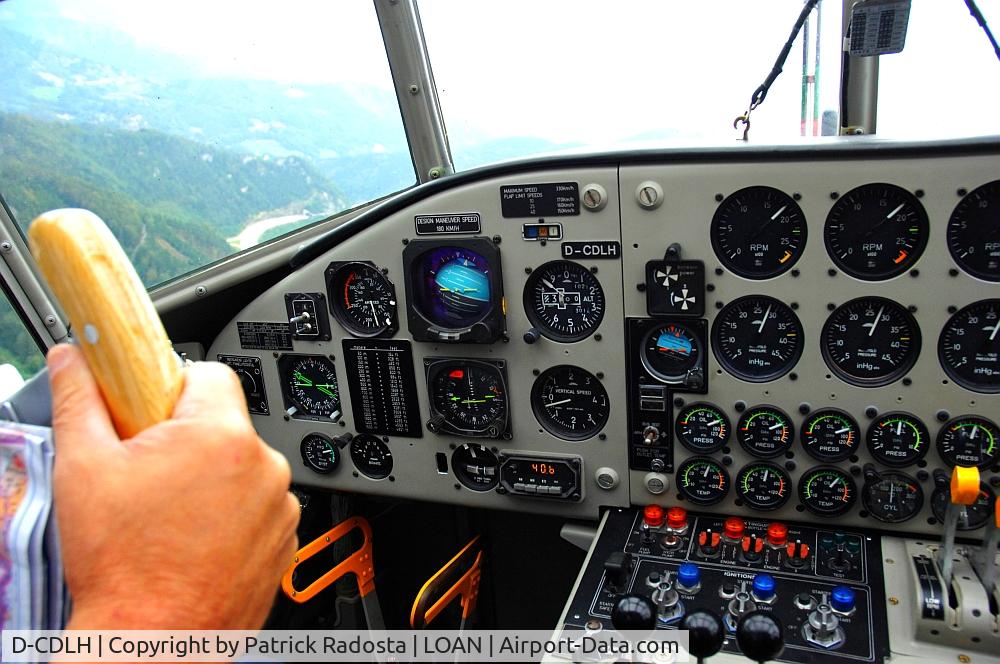 D-CDLH, 1936 Junkers Ju-52/3m C/N 130714, Cockpit of D-AQUI inflight over Austria
