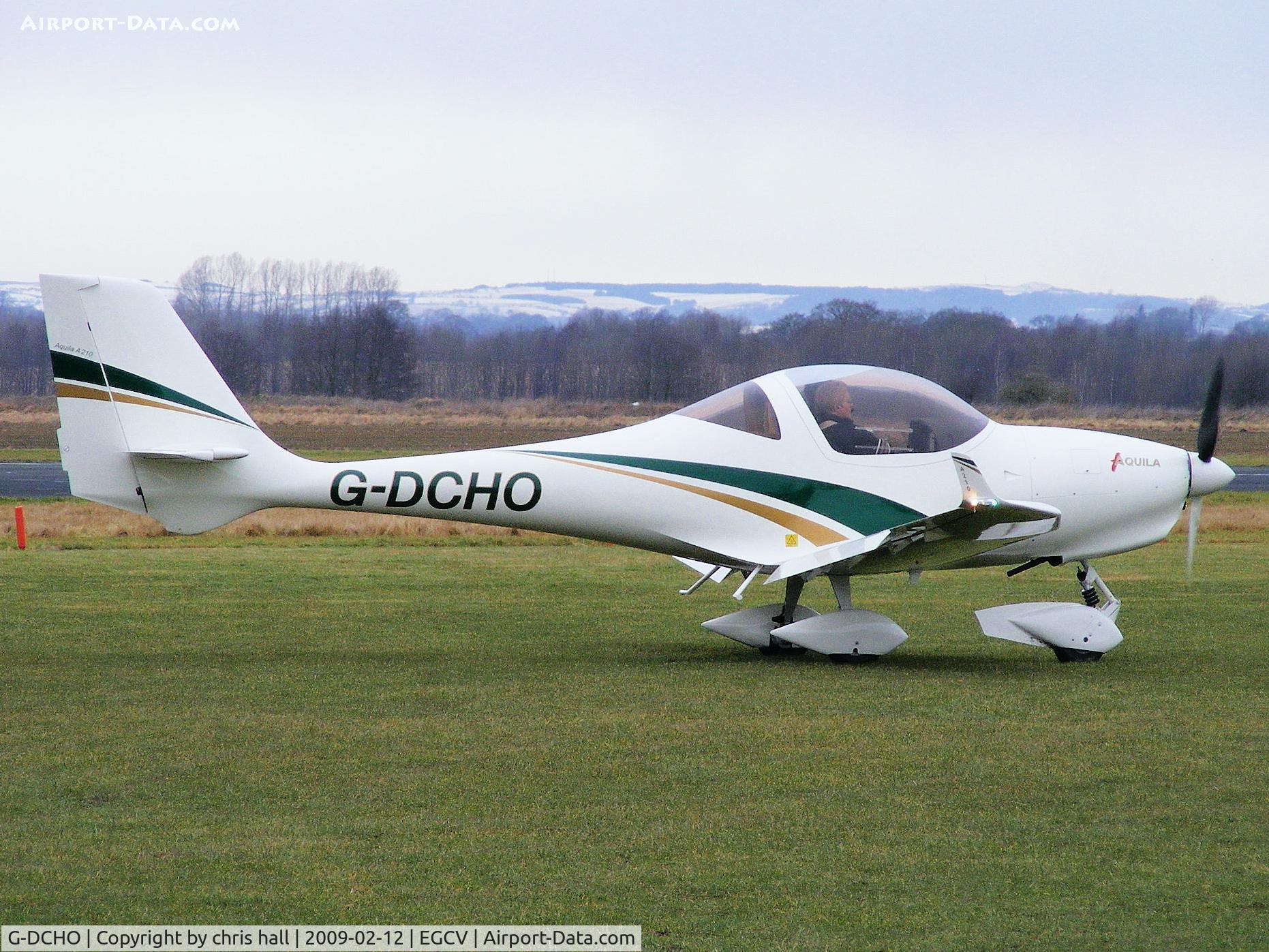 G-DCHO, 2007 Aquila A210 (AT01) C/N AT01-177, on the apron at Sleap