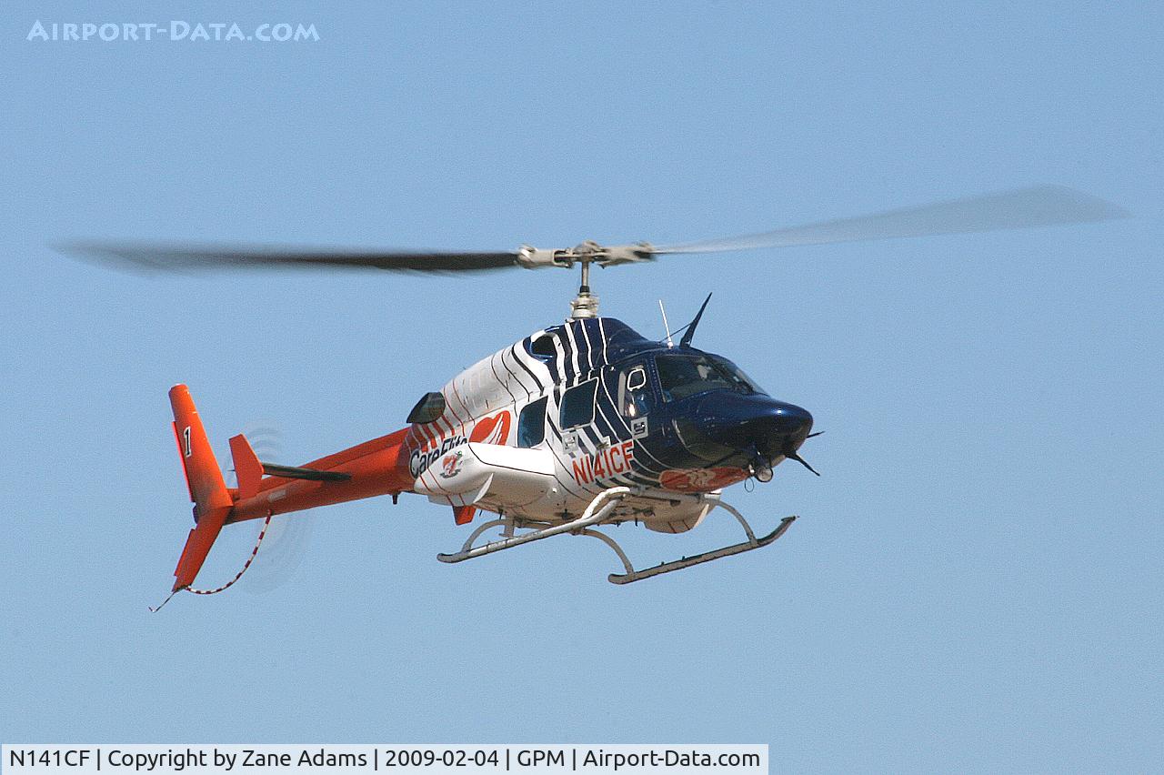 N141CF, 1984 Bell 222U C/N 47524, Careflite at Grand Prairie Municipal