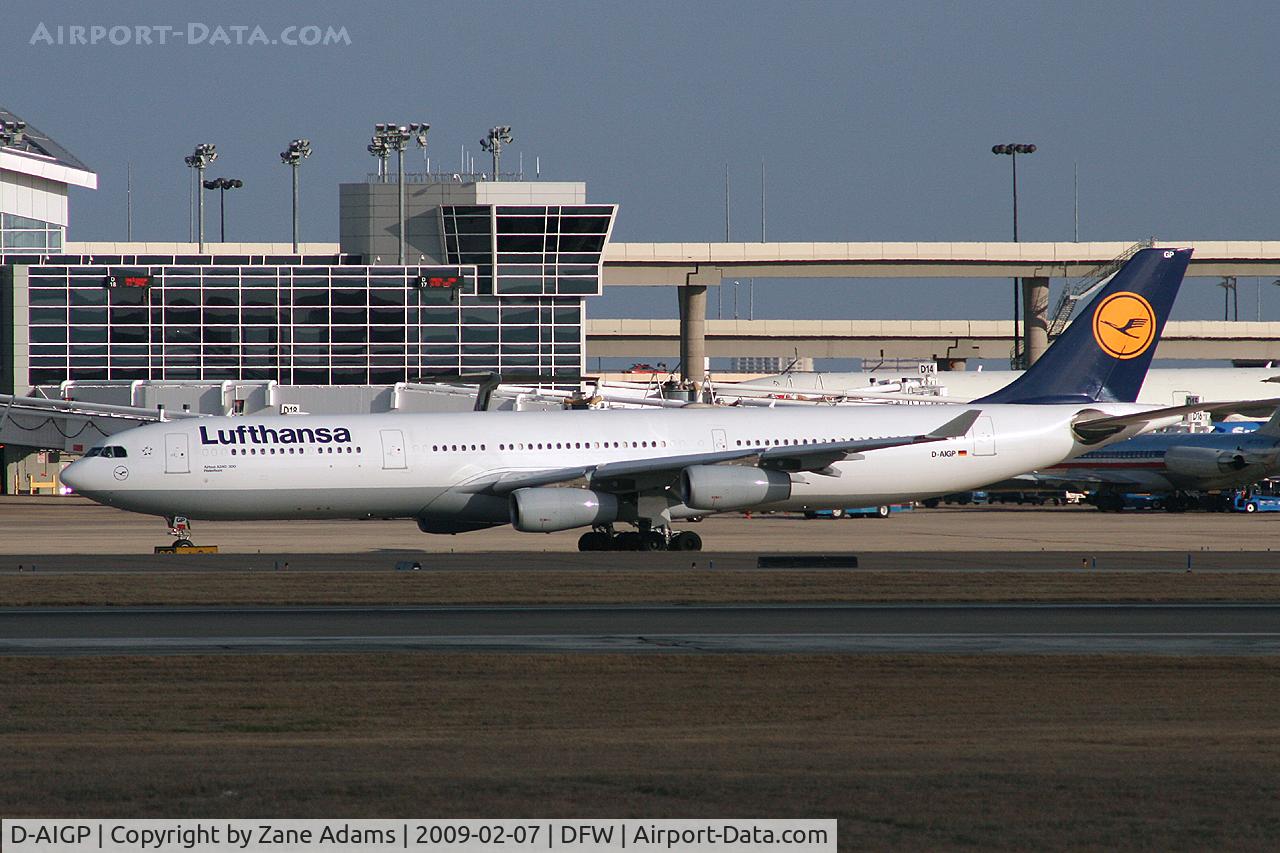 D-AIGP, 1998 Airbus A340-313X C/N 252, Lufthansa at DFW