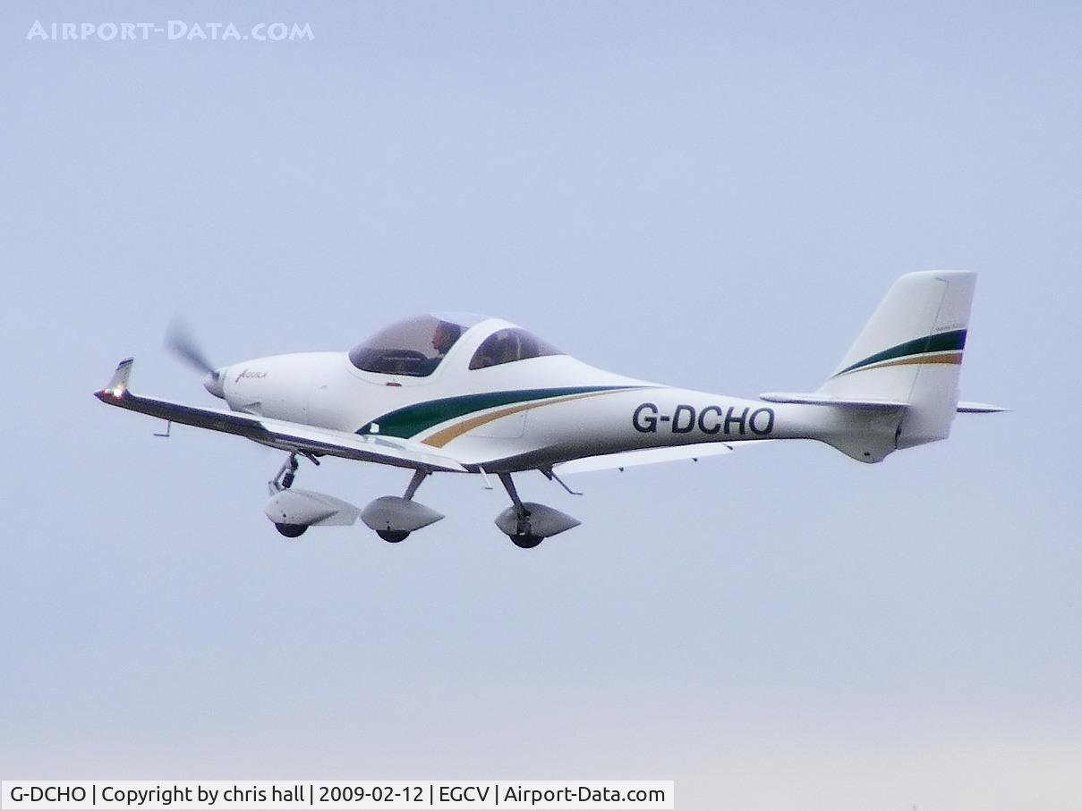 G-DCHO, 2007 Aquila A210 (AT01) C/N AT01-177, departing from Sleap
