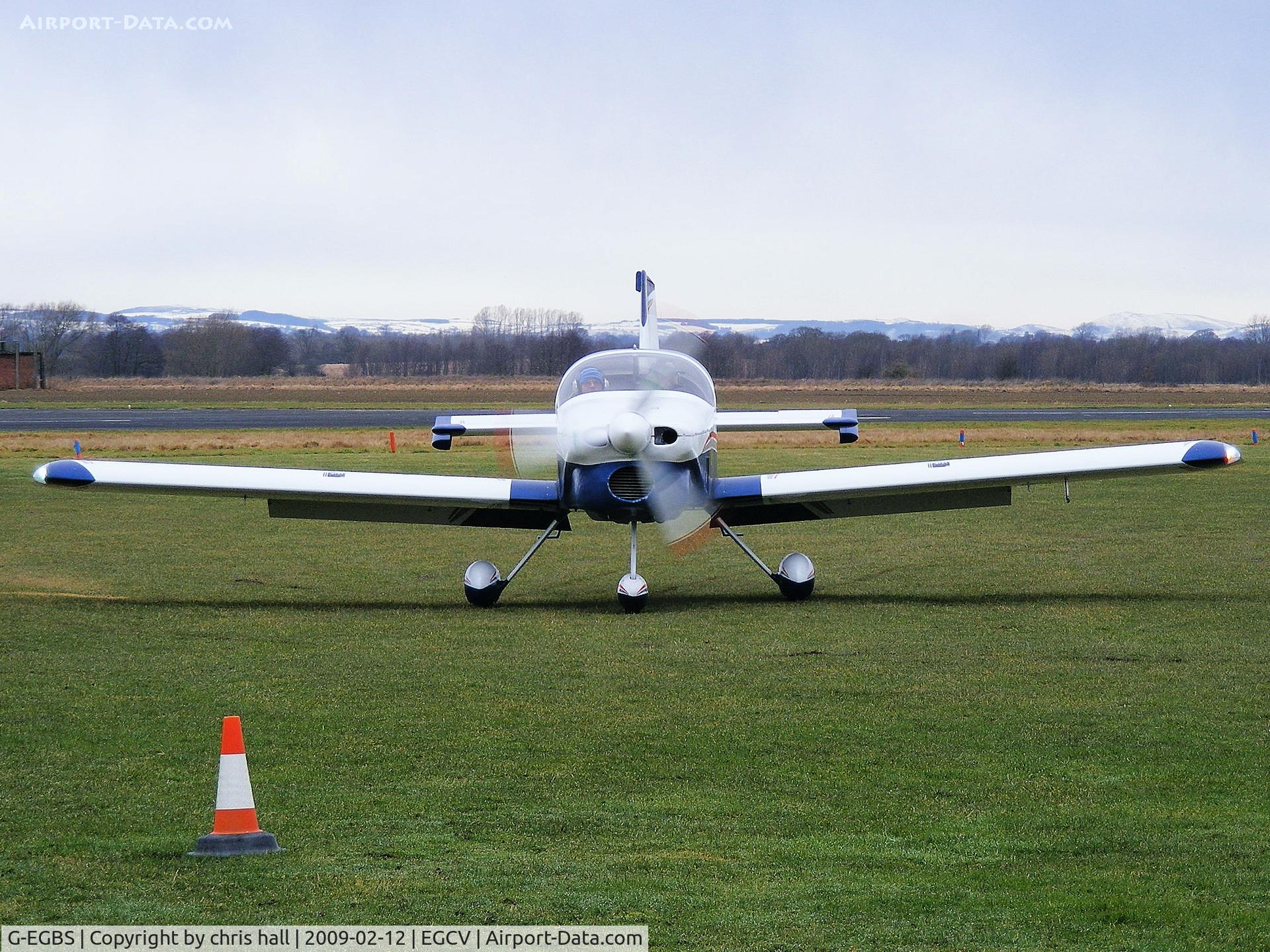 G-EGBS, 2005 Vans RV-9A C/N PFA 320-14234, on the apron at Sleap