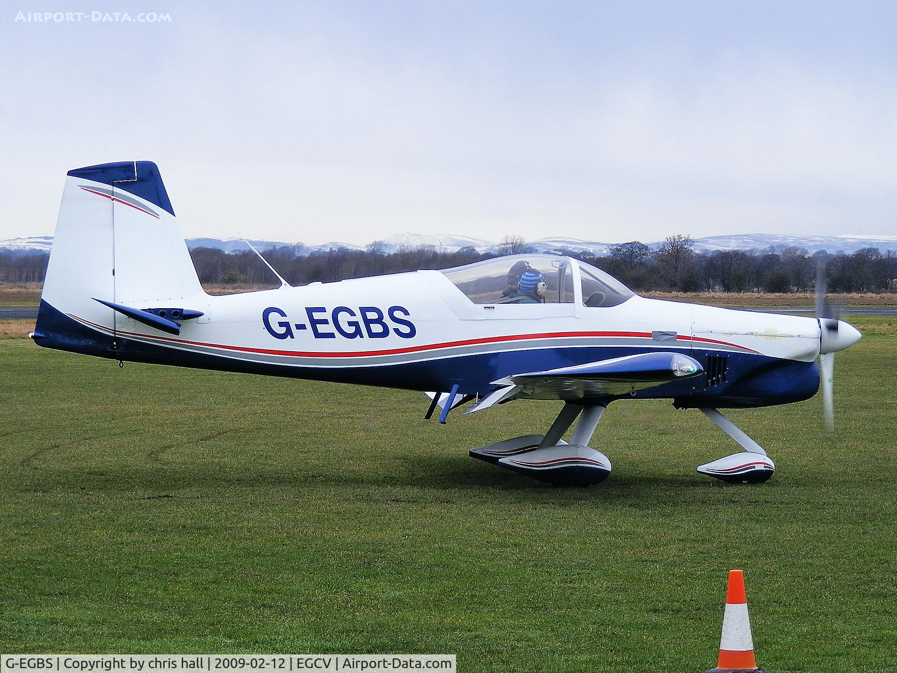 G-EGBS, 2005 Vans RV-9A C/N PFA 320-14234, on the apron at Sleap