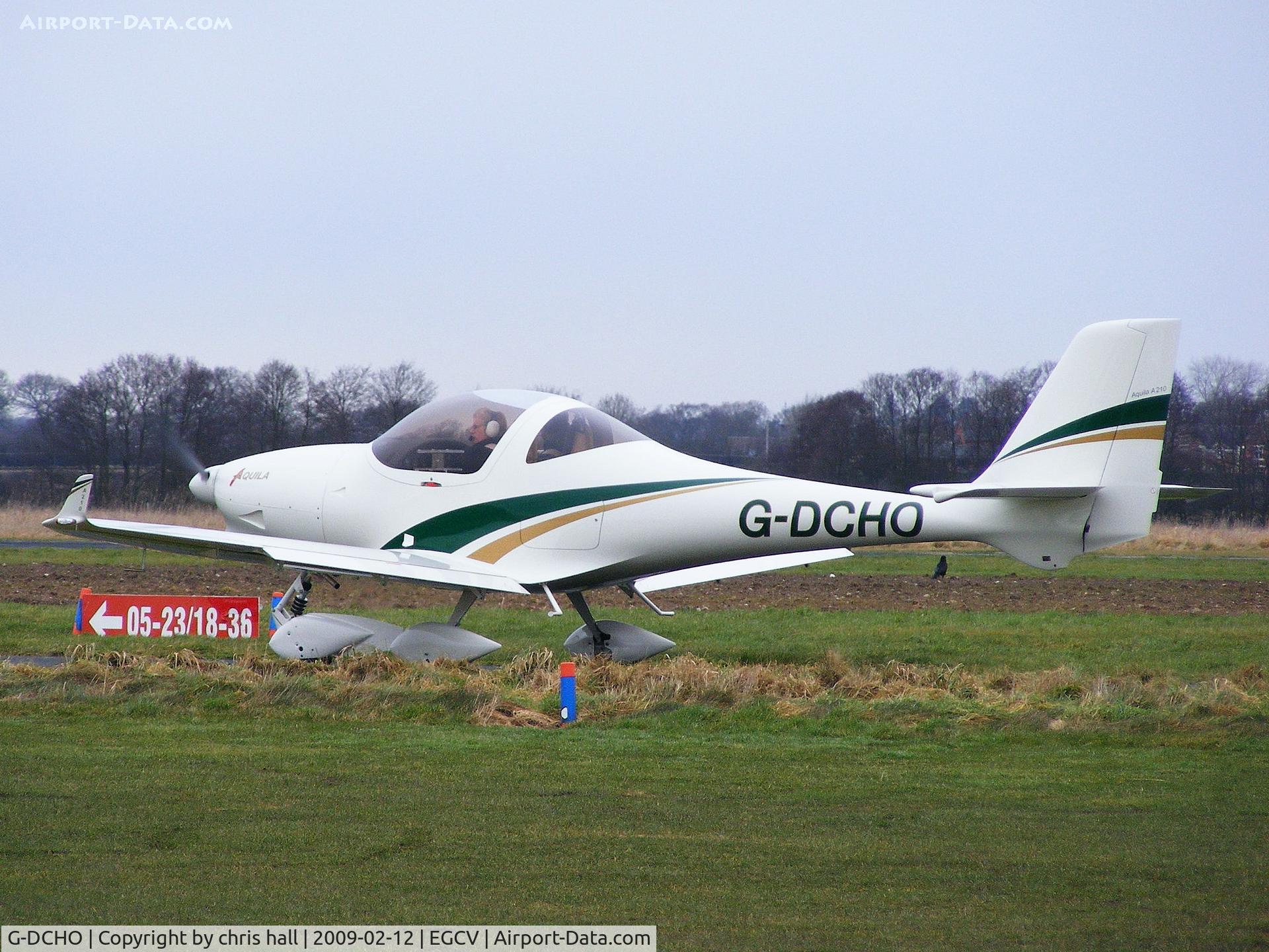 G-DCHO, 2007 Aquila A210 (AT01) C/N AT01-177, taxiing out at Sleap