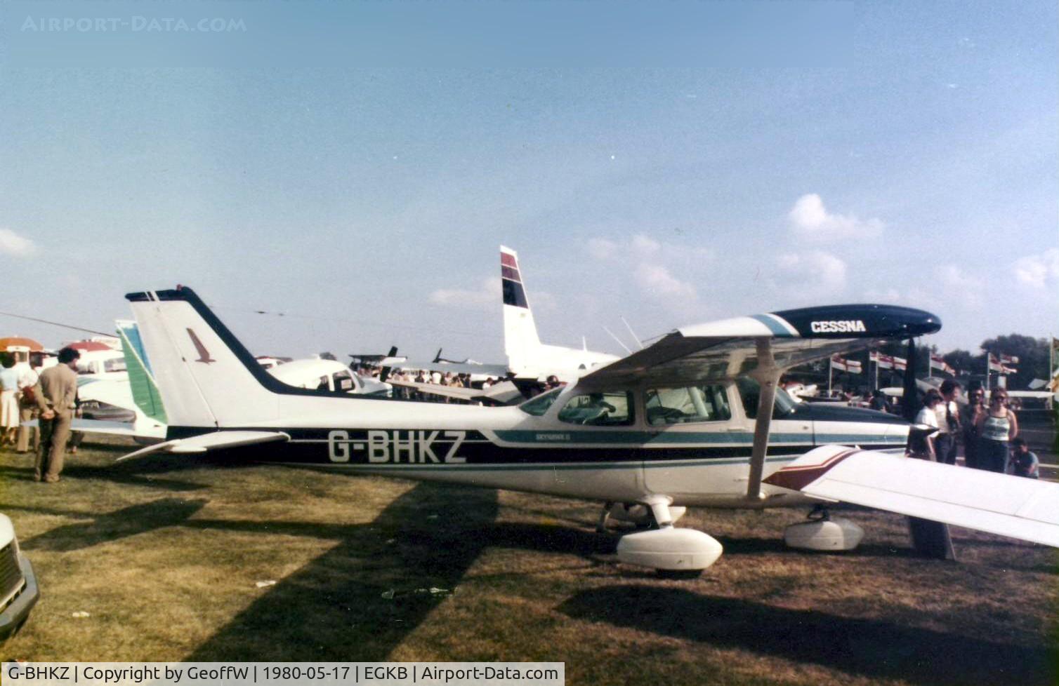 G-BHKZ, 1980 Cessna 172N Skyhawk C/N 172-72969, In the viewing park at the 1980 Air Fair
