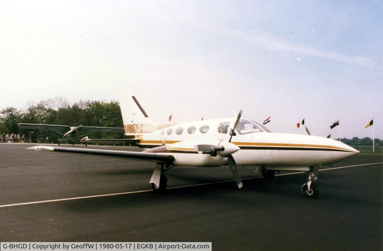 G-BHGD, 1976 Cessna 421C Golden Eagle C/N 421C-0123, Visitor to the 1980 Air Fair