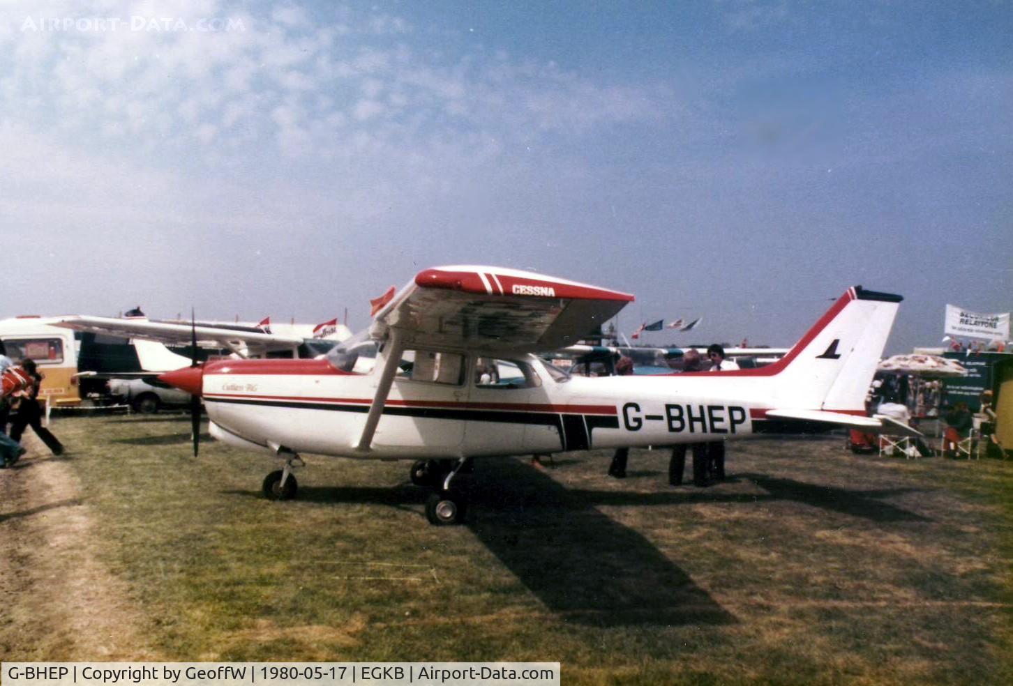G-BHEP, 1979 Cessna 172RG Cutlass RG C/N 172RG-0009, In the viewing park at the 1980 Air Fair