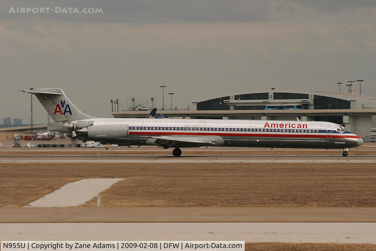 N955U, 1987 McDonnell Douglas MD-82 (DC-9-82) C/N 49427, American Airlines MD-80 at DFW