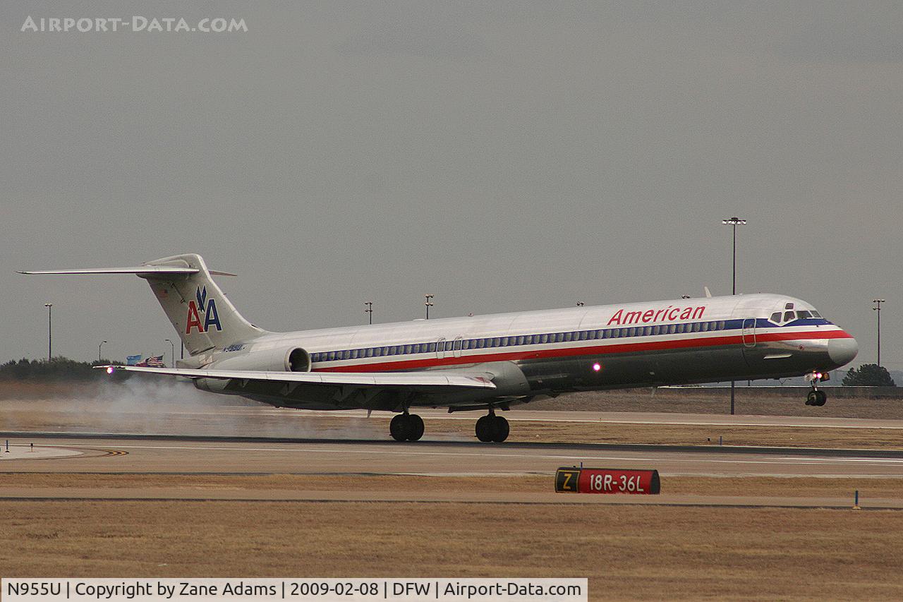 N955U, 1987 McDonnell Douglas MD-82 (DC-9-82) C/N 49427, American Airlines MD-80 at DFW