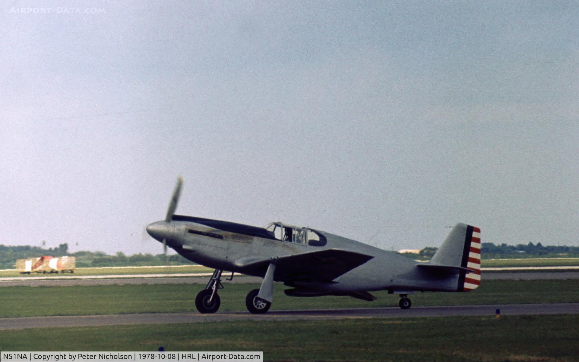 N51NA, 1941 North American XP-51 Mustang C/N 41-038, The Experimental Aircraft Association displayed their XP-51 at the Confederate Air Force 1978 Airshow.