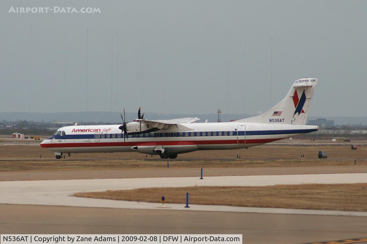 N536AT, 1997 ATR 72-212A C/N 536, American Eagle at DFW