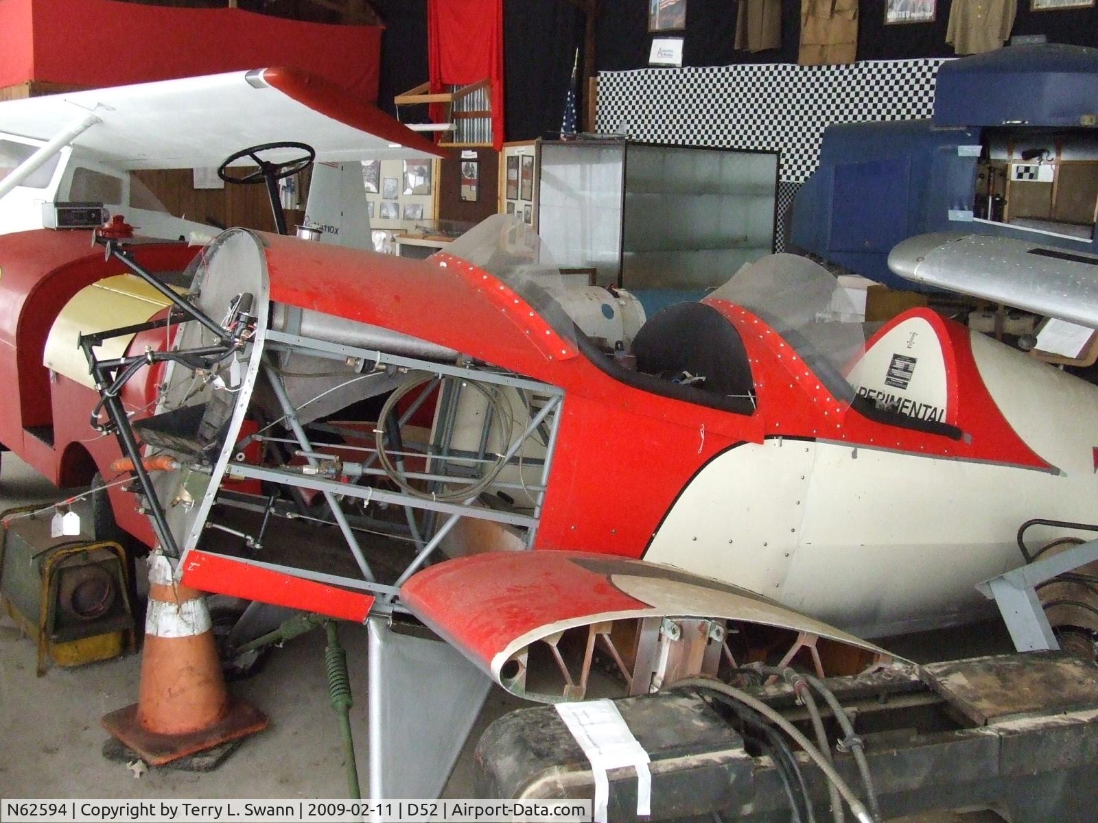 N62594, 1997 Bert Floyd S BF6 C/N 1, Apart in storage at Geneseo Museum.