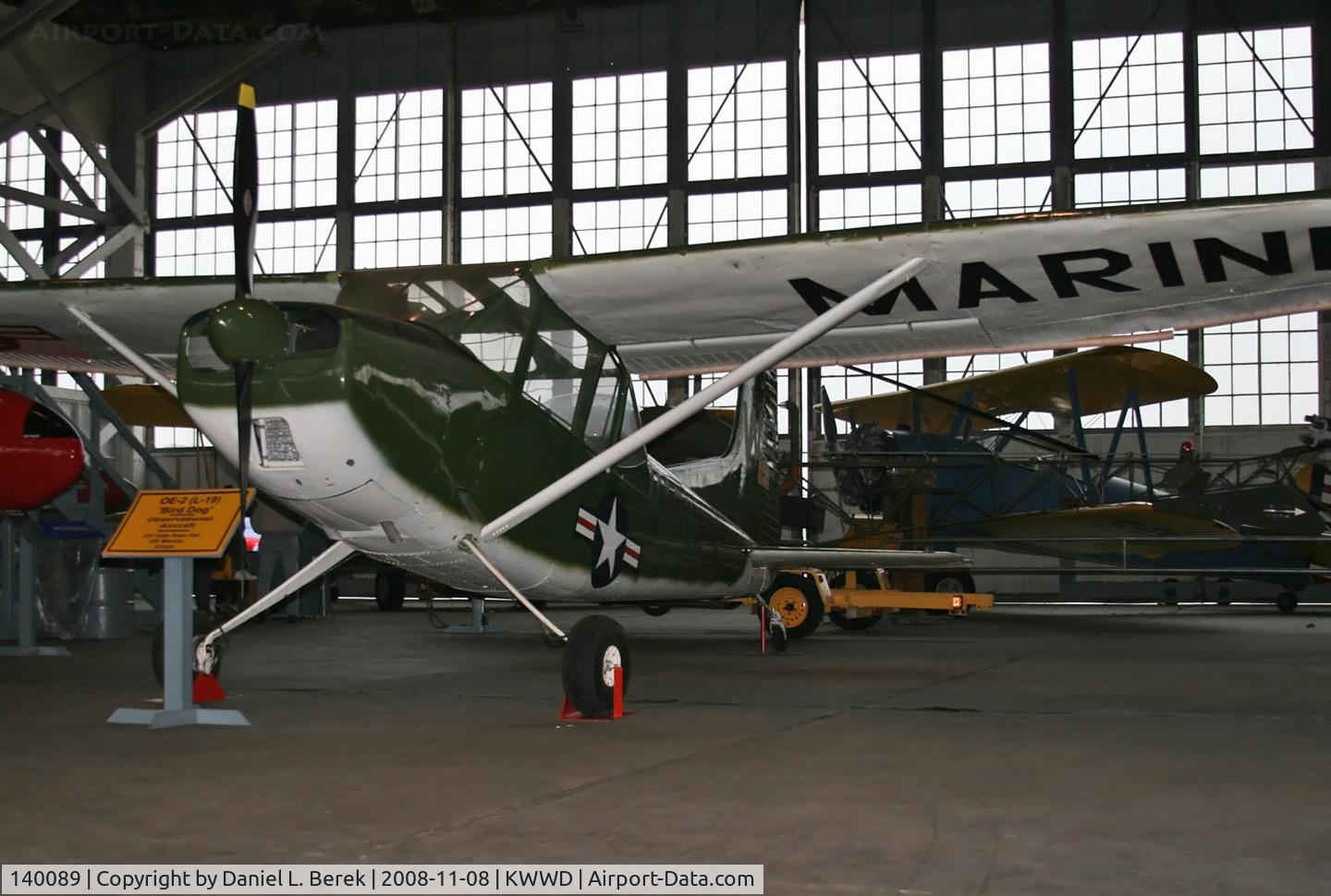 140089, Cessna O-1C (321) Bird Dog C/N 37011, This Bird Dog in US Marines livery is on display at NAS Wildwood.