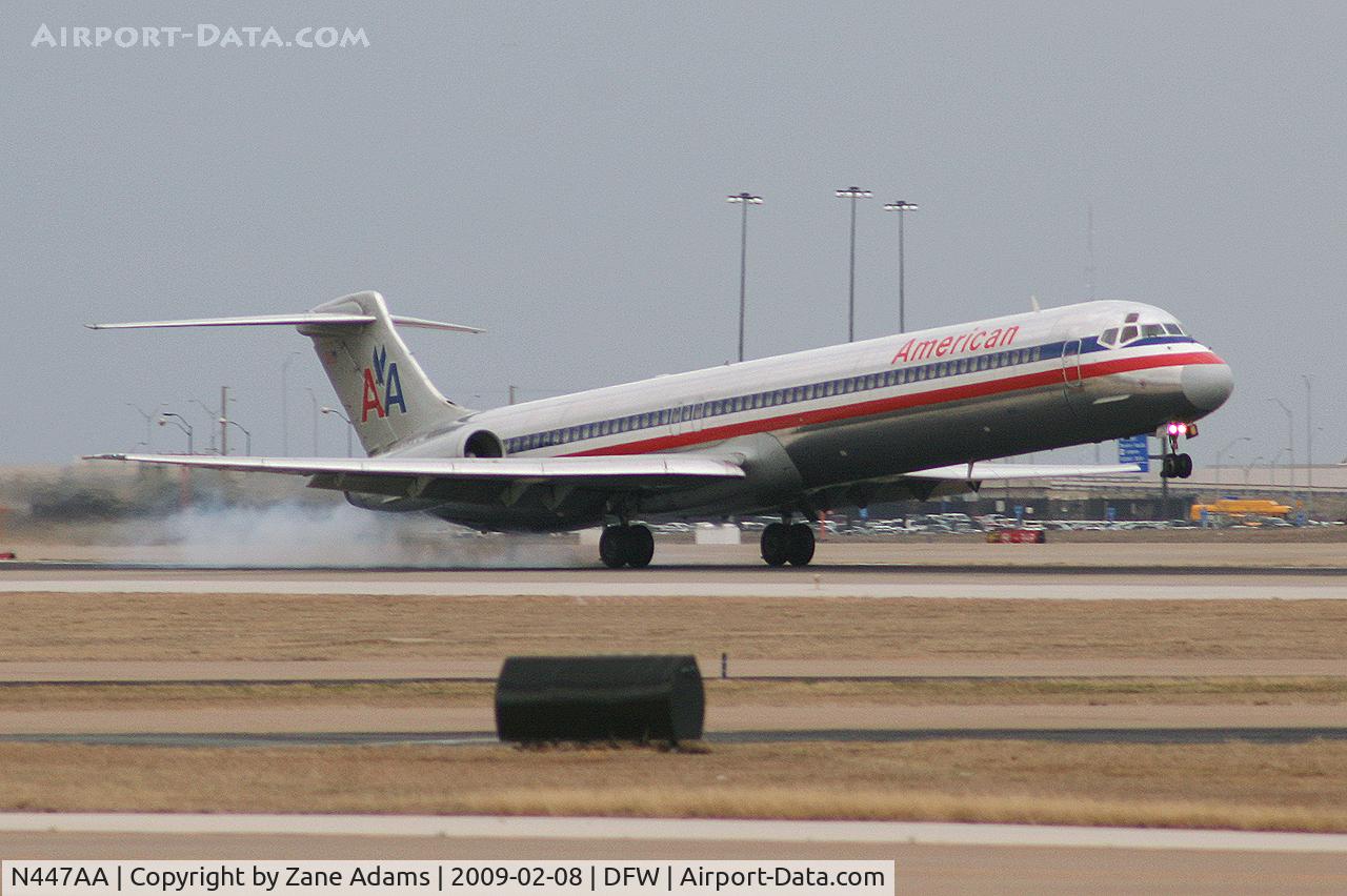 N447AA, 1987 McDonnell Douglas MD-82 (DC-9-82) C/N 49473, American Airlines MD-80 at DFW